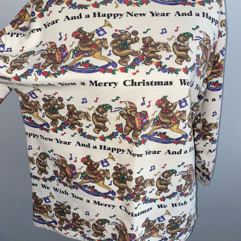 Nutcracker Printed Bear Holiday Turtle Neck - image 3